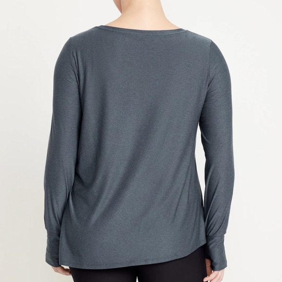 NWT OLD NAVY CloudMotion Side-Tie Tunic COLOR Dusk Navy SIZE LARGE - Picture 7 of 9